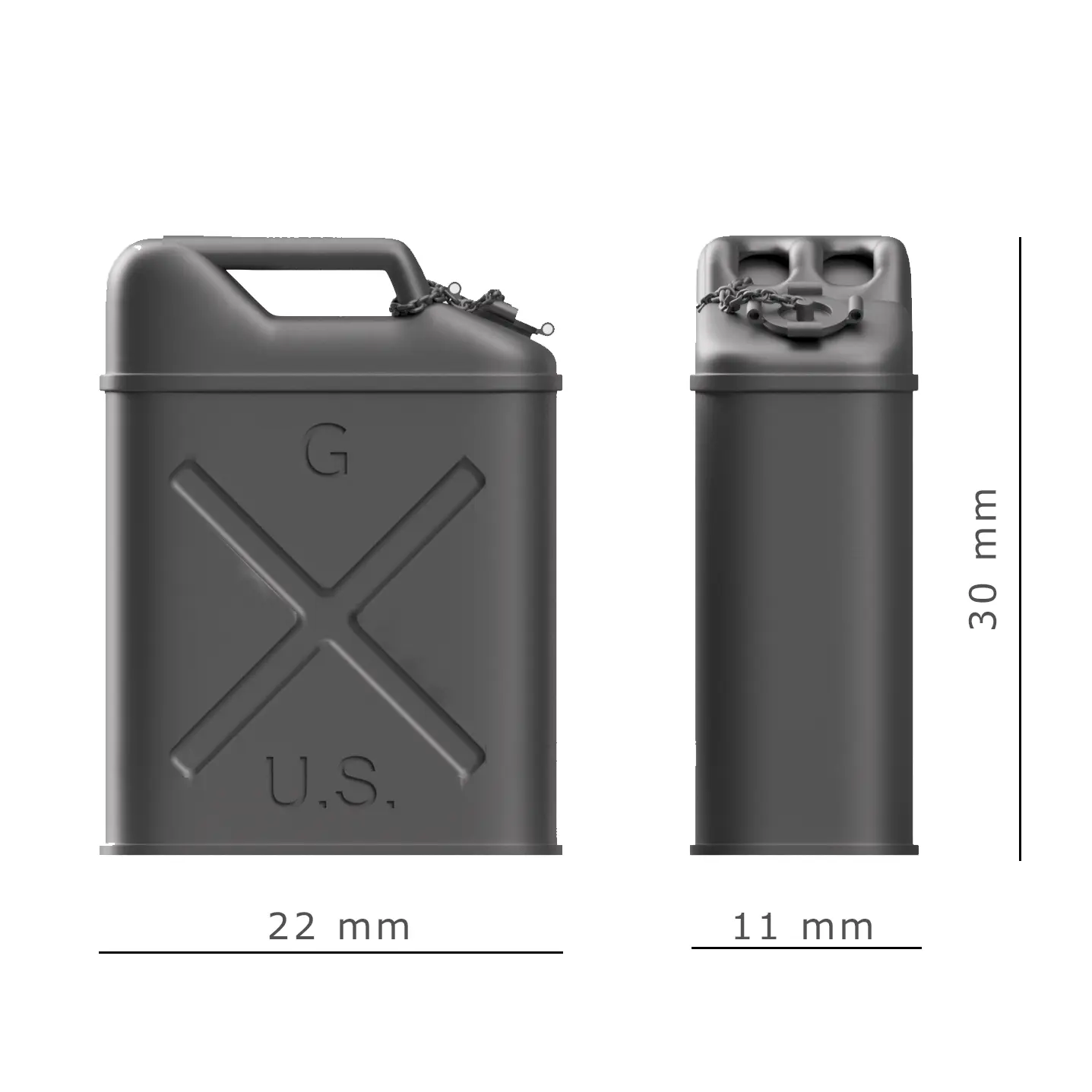 US jerrycan dimensions